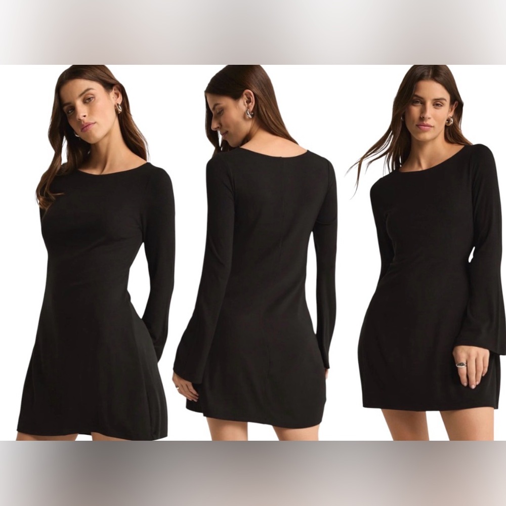 Nation LTD Black Dress with Silver Trim